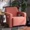 Baxton Studio Madian Modern & Contemporary Light Red Fabric Upholstered Armchair 204-12581 - alternate 1